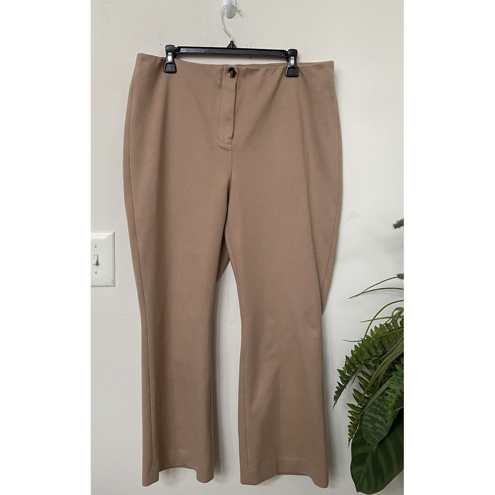 Tuckernuck Women's‎ Beige Flare Dress Pant Career Professional Staple Size 2XL